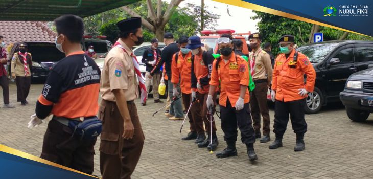 Gerakan Pramuka Kwarda Banten dan NFBS Serang Kerjasama Tanggulangi Pandemi