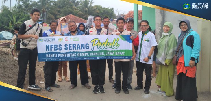 NFBS Serang Peduli Salurkan Donasi untuk Penyintas Gempa Cianjur