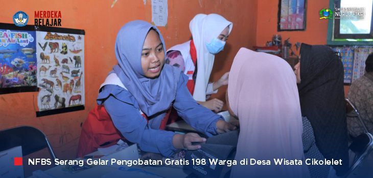 NFBS Serang Gelar Pengobatan Gratis 198 Warga di Desa Wisata Cikolelet