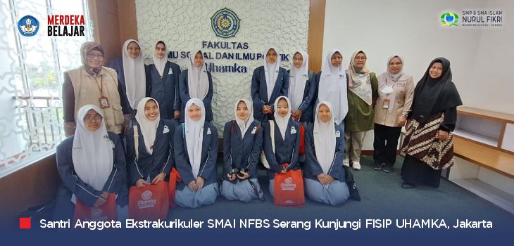 Tingkatkan Kemampuan Penyiaran, Peserta Ektrakurikuler Jurnalistik SMA Islam NFBS Serang Berkunjung ke Prodi Ilmu Komunikasi UHAMKA