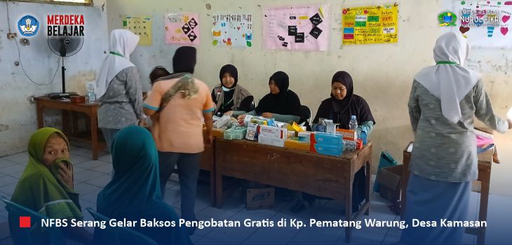 Terharu, 120 Warga Kp. Pematang Warung Mendapat Layanan Pengobatan Gratis dalam Bakti Sosial NFBS Serang